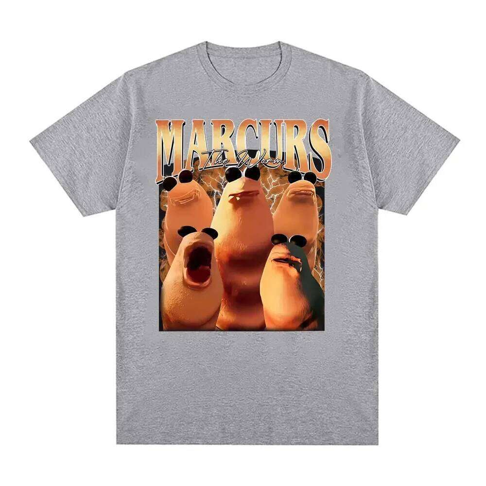 Funny Marcus The Worm Meme T-shirtFashion Cartoon Vintage T-shirts Women Casual Shirt Streetwear Graphic T Shirts Summer Y2K C260207