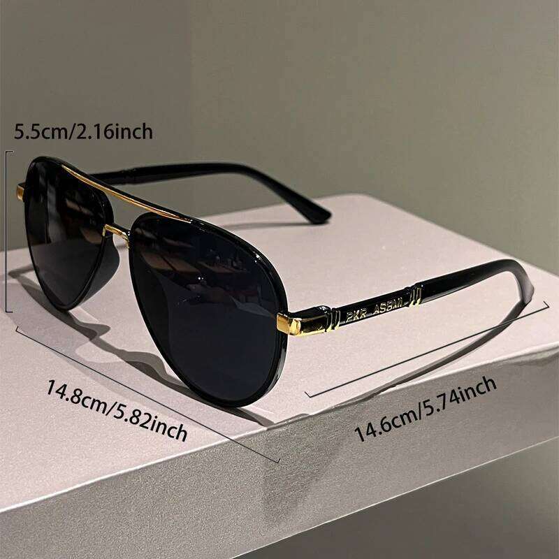 KAMMPT Vintage Pilot Sunglasses Men Fashion Classic Outdoor Casual Shades Women New Trendy Luxury Brand Design Decor Sun Glasses Y260207