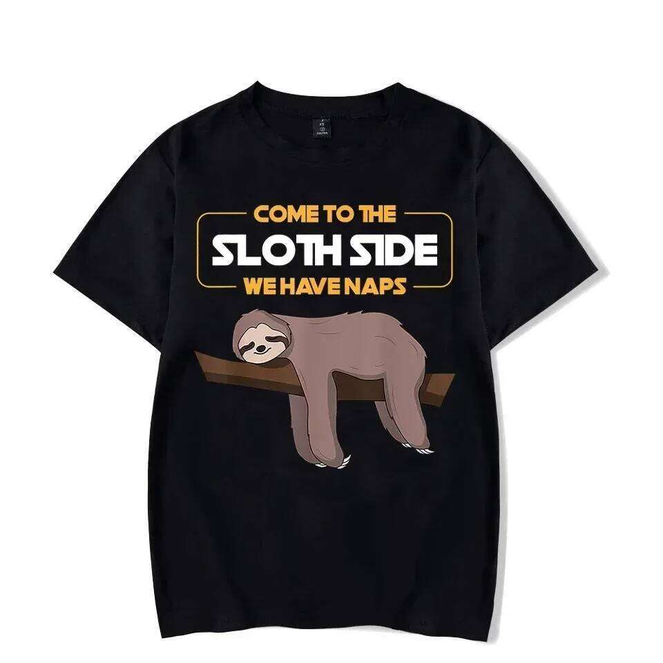 Lazy Women's "Come To The Side We Have Naps" Print Streetwear Tops Fashion Harajuku Sloth T-shirts C260207
