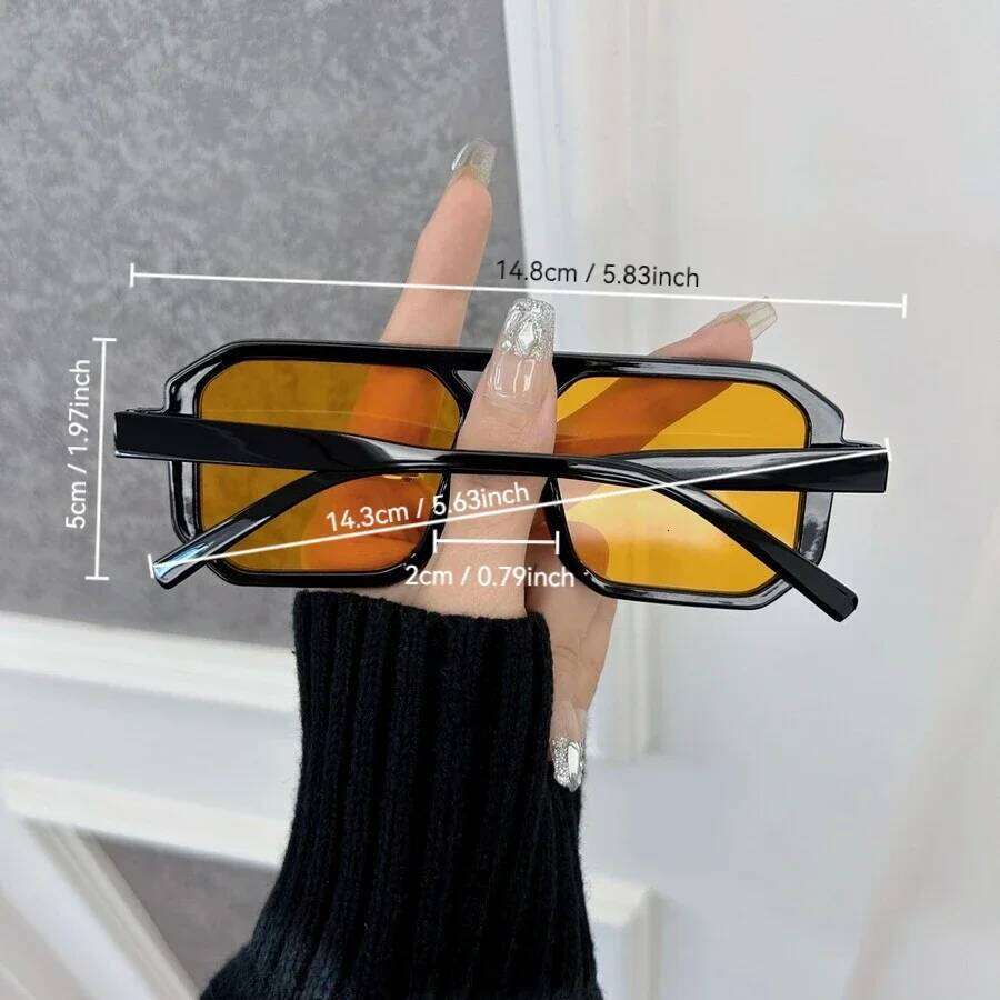 Designer Brand Square Sunglasses Women Men Casual Rectangle Frame Sun Glasses Female Mirror Colors Luxurious Fashion Y260207