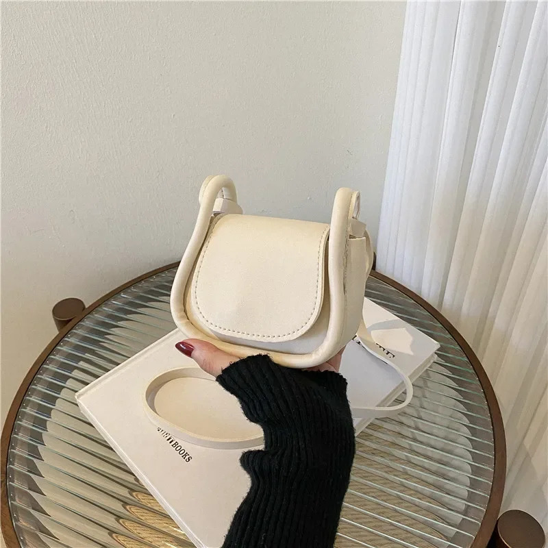 Candy Color Fashion PU Leather Mini Crossbody Bag Shoulder Bags for Women Small Saddle Lipstick Coin Money Pouch Card Holder 260208