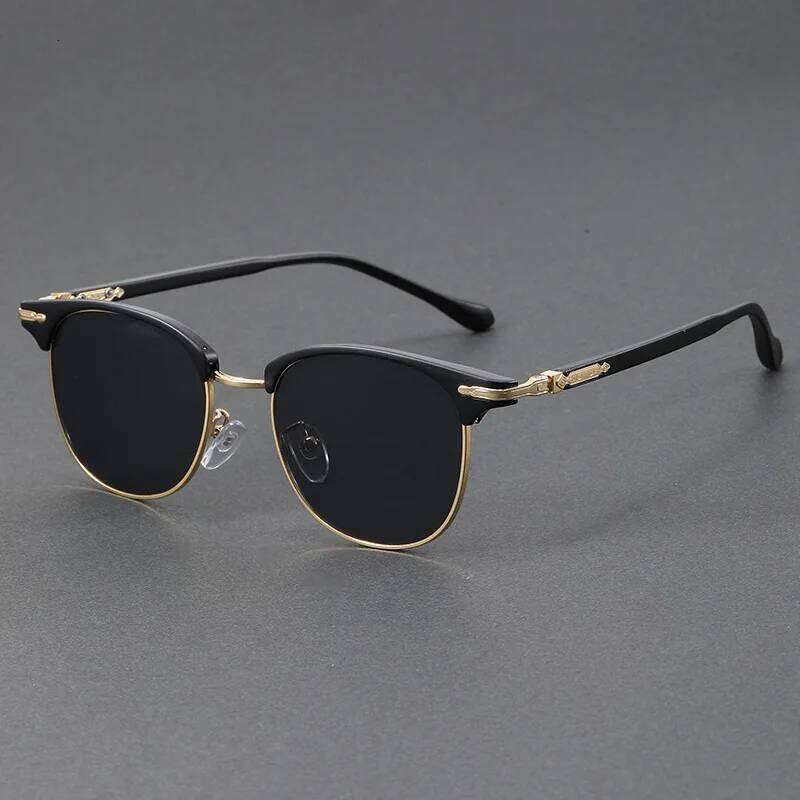 Fashionable Sunglasses European and American Metal Small Round Korean Version Glasses Retro Square Sunglas Y260207