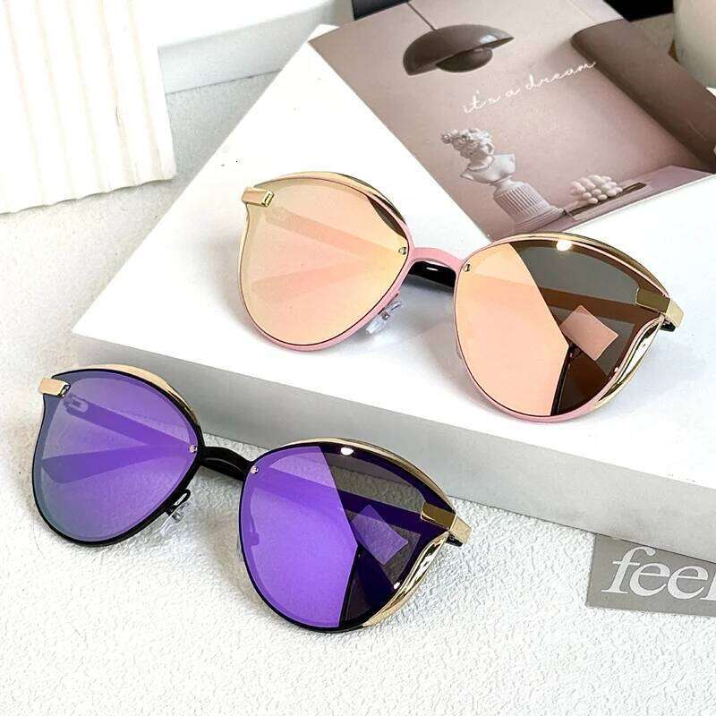 Luxury Brand Designer Polarized Sunglasses Women Cat Eye Mirror Sun Glasses for Ladies Outdoor Travel Driving Shades UV400 Y260207