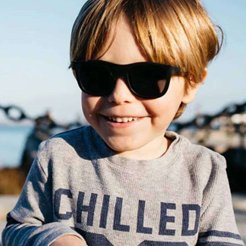 Kids Polarized Sunglasses TR90 Boys Girls Sun Silicone Safety Glasses Gift for Children Baby UV400 Eyewear Age 3-12 Y260207