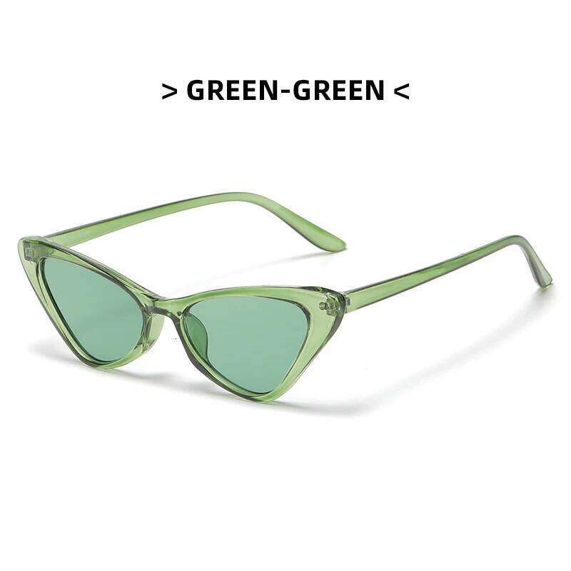 Retro Cat Eye UV400 Eyewear Sunglasses for Women Sun Glasses Small Frame Vintage Fashion Shades Y260207