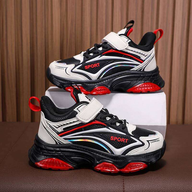 Tennis Shoes Summer New Trend Youth Sports Breathe Rebound Comfort Male Students Daily Leisure Sneakers for Kids H260207