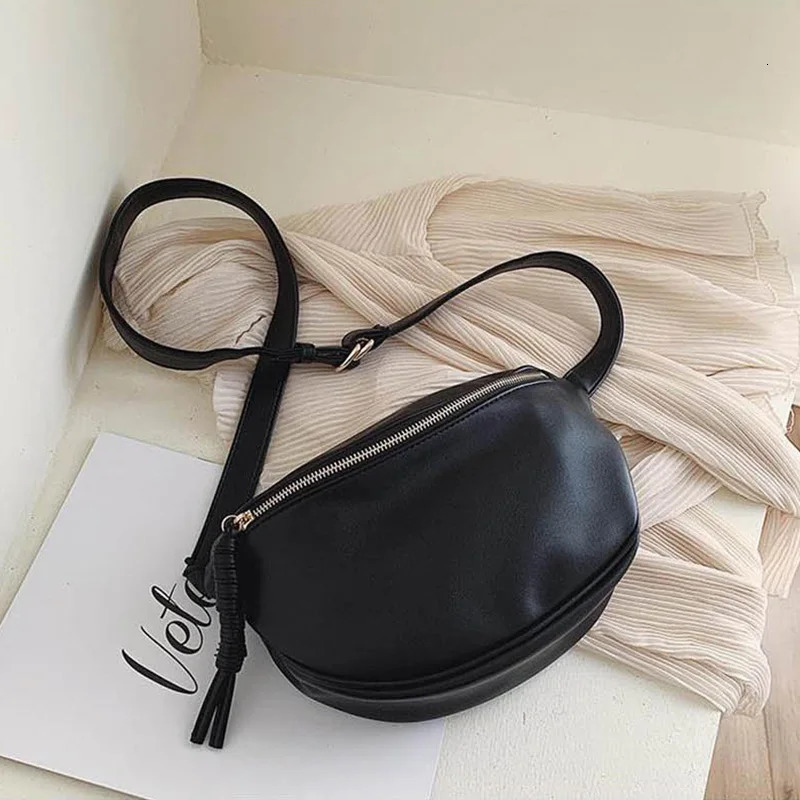 fashion Simple Chest Pack High quality Leather Fanny bag Women Waist Bag Phone purse Female Shoulder Crossbody Bags 260130