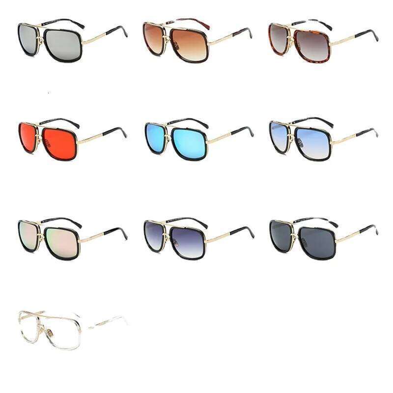 New Fashion Cool Men Driving Goggle Summer Style Gradient Brown Sunglasses Vintage Pilot Sun Glasses UV400 Oculos De Sol Y260207