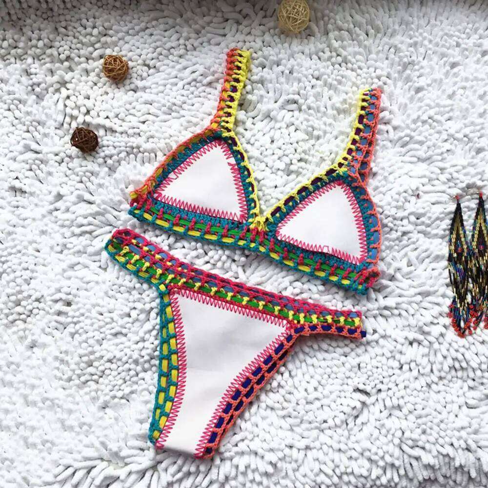 2 Pcs/Set Women Swimsuit Chic Backless Bikini Set Two-piece Summer Swimwear C260207