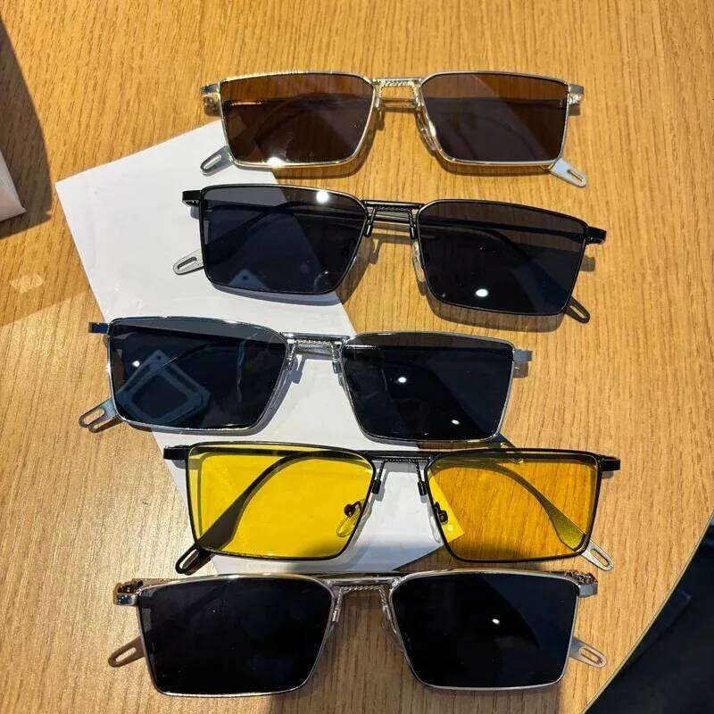 New Niche Small Frame Sunglasses Men And Women High-Quality Steampunk UV Strong Light Protection For Driving Y260207