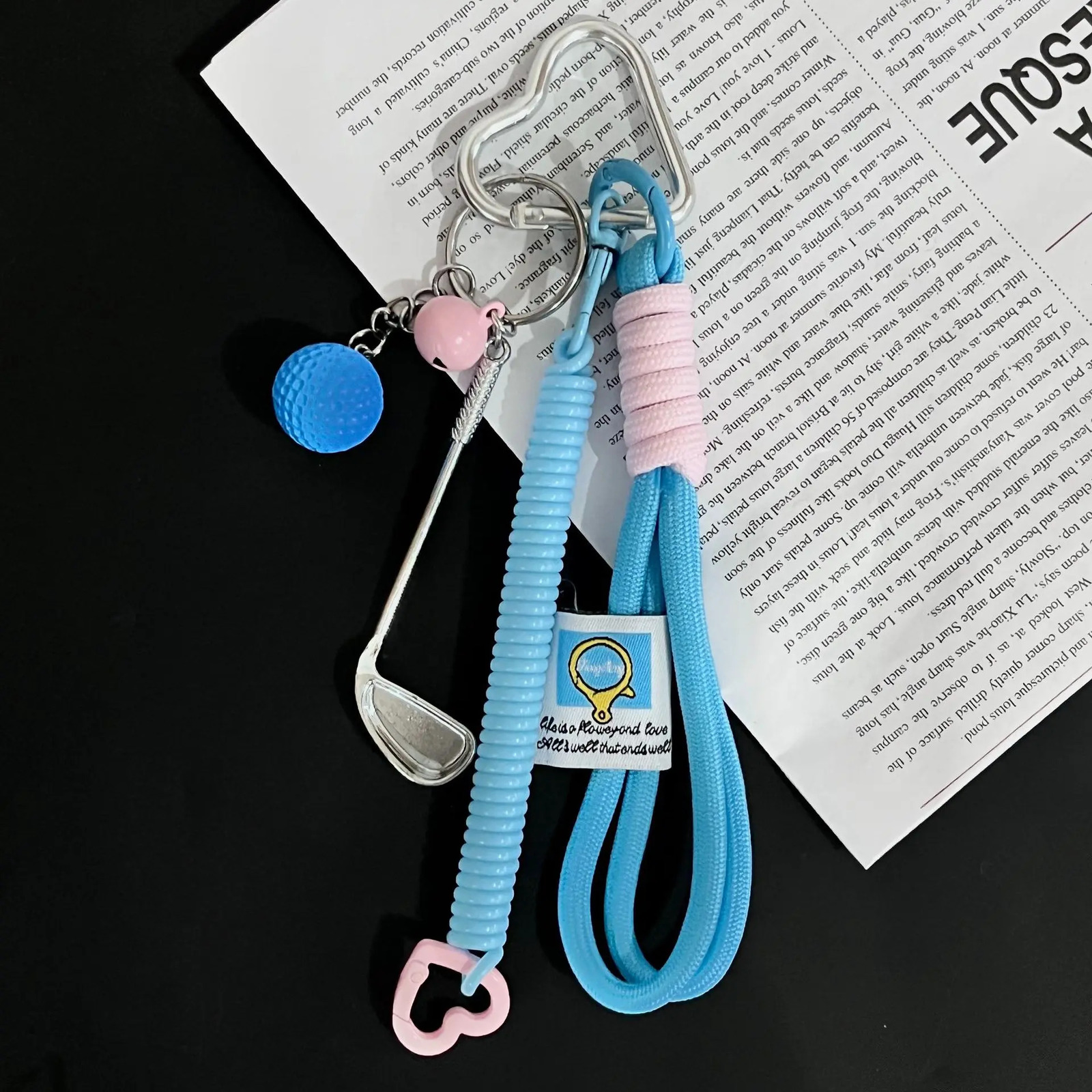 Bag Charms Purse Charms kit Keychains for WomenCute Flower Rope Keychain Bag Charm for Handbag Accessories Tready Charms for Pu 260107