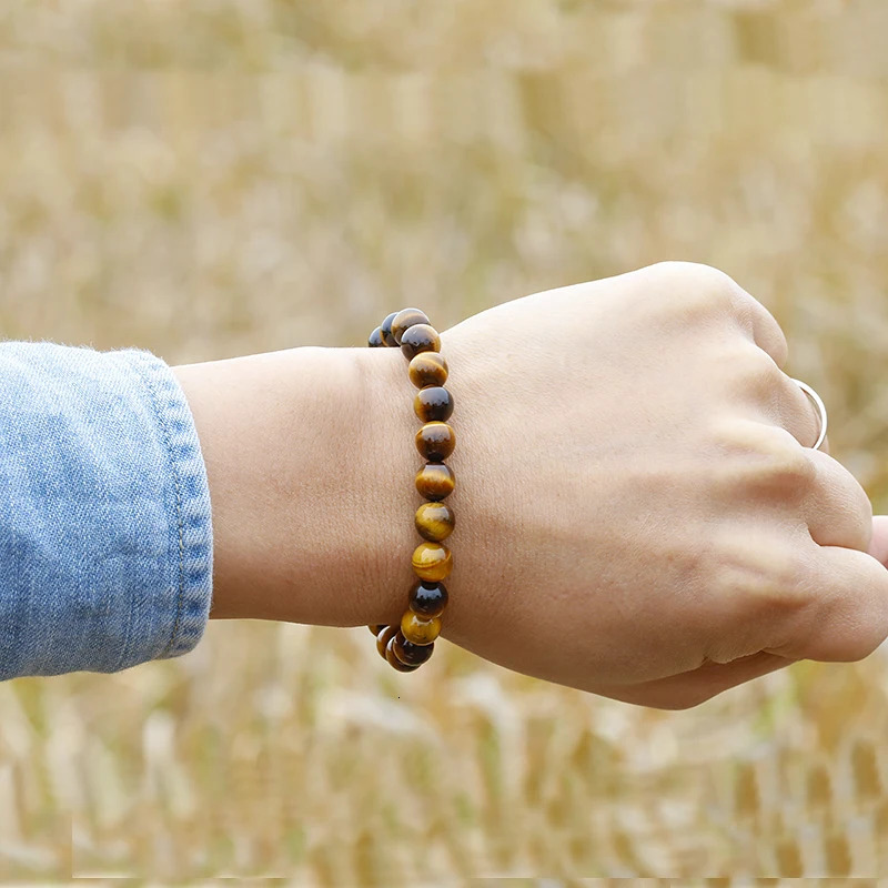 AAA Tiger eyes Beads Bracelet Men Charm Natural Stone Bracelets For Man Handmade Yoga Couple Women Gemstone Health Jewelry 260202
