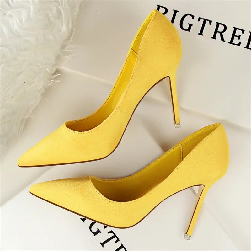 Summer Runway Style Silk Pointy Women Pumps Sexy Pointed Toe Slip On Purple High Heels Fashion Slingback Stilett Shoes 260208
