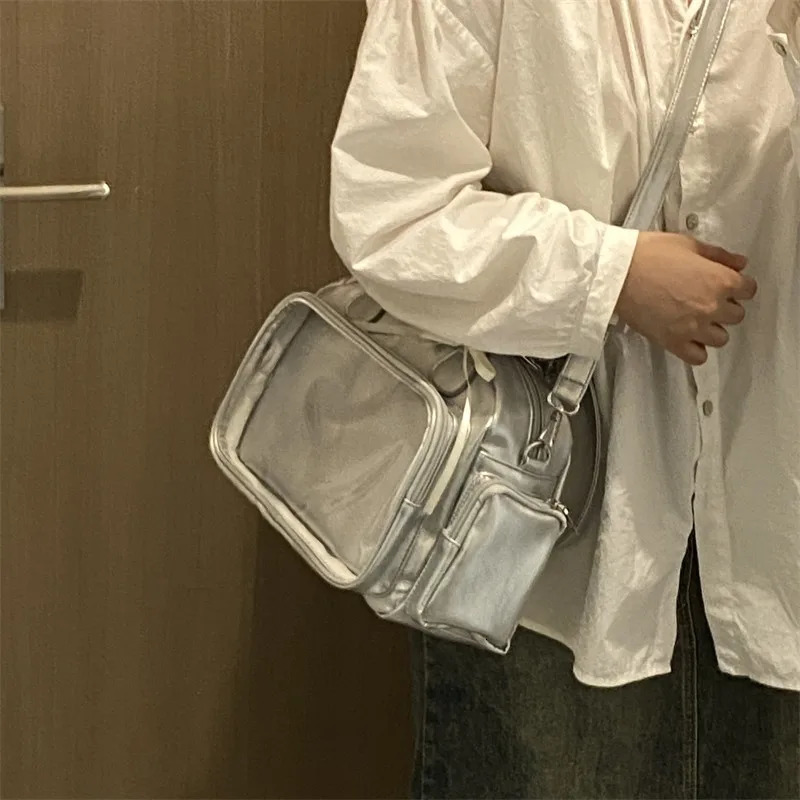 Anime Two-Dimension Japanese Uniform Bag Jk Shoulder Bag Large Capacity Crossbody Versatile Badge Display Bag Doll Itabag Purse 260306