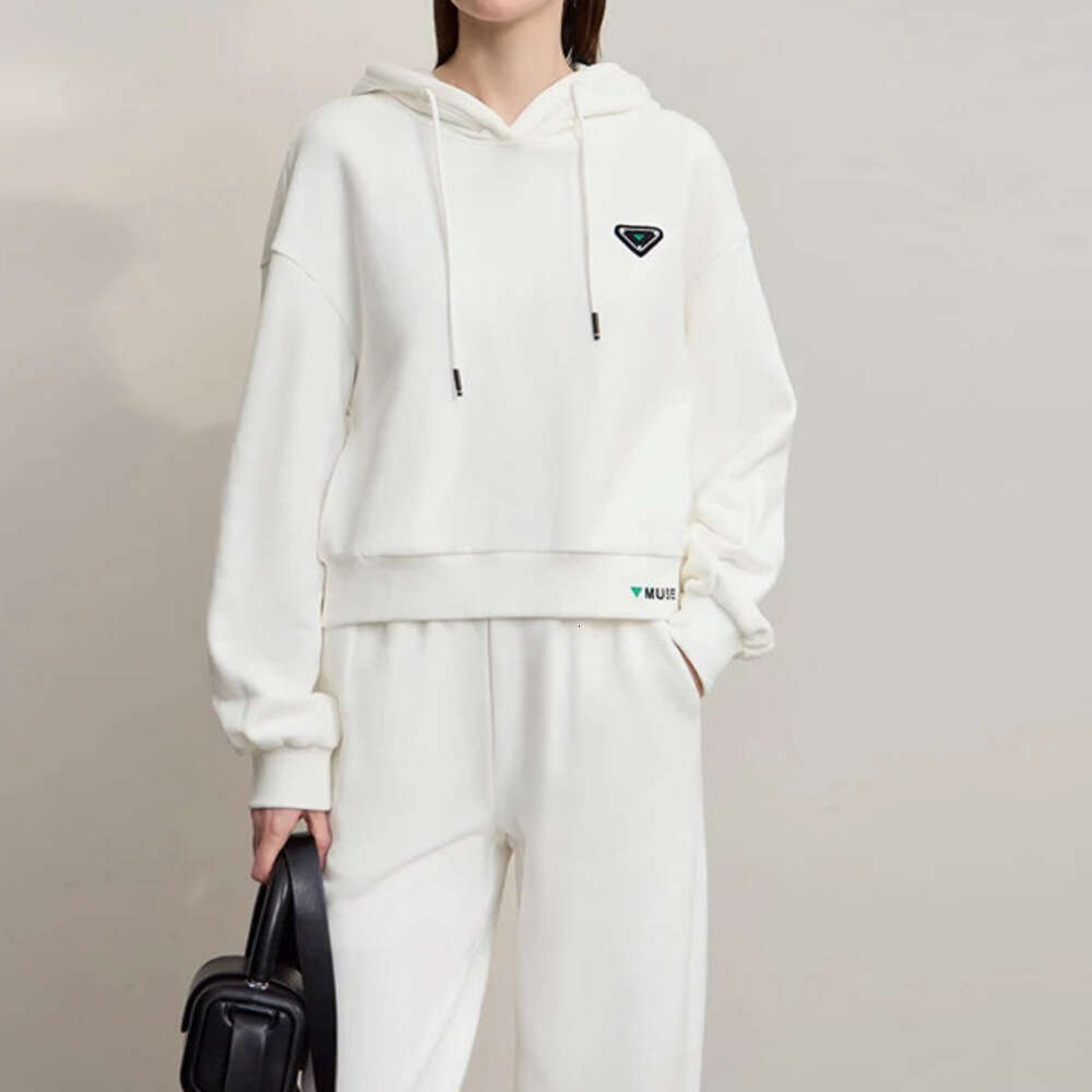 Designer Fashion Hoodies Woman Autumn New Casual Hooded Long Sleeve Knitting Women's Sweatshirt Embroidery Female Loose Top