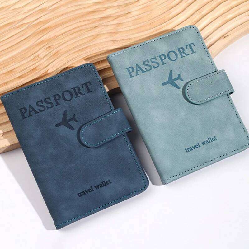 Antimagnetic&Anti-theft Holder Covers Case Travel Credit Card Wallet Leather Book For Women/Men Passport Cover Y260206