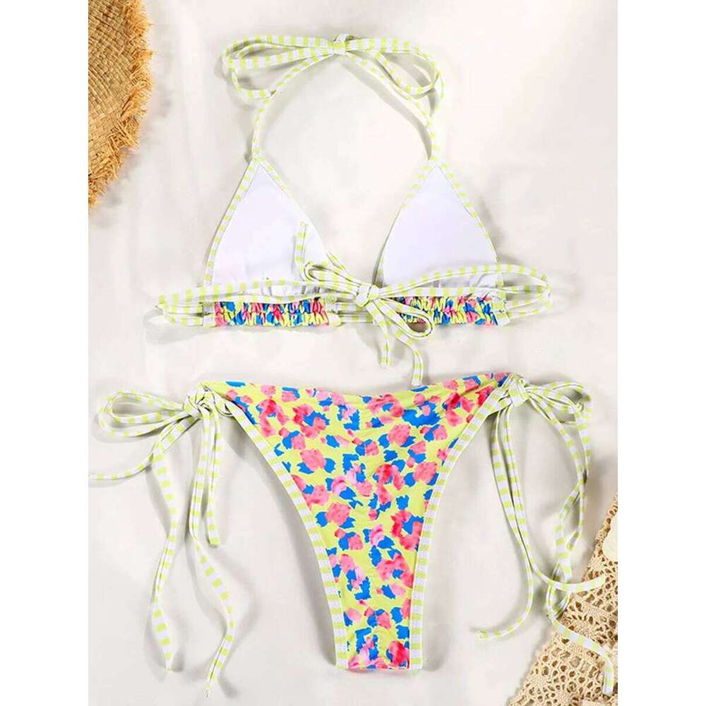 Micro Bikinis Sexy Swimsuit Women 2025 Bikini Set Triangle Swimwear String Beachwear Thong Two Piece Suits Brazilian Biquini C260207