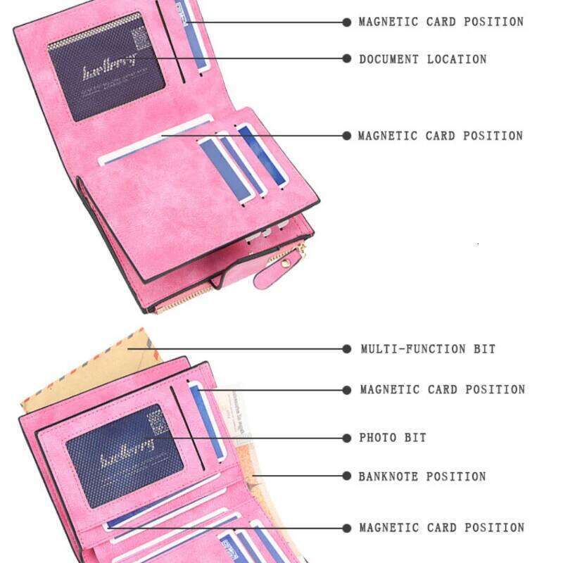 Leather Women's Wallet Hasp Small Slim Coin Pocket for Woman Cards Holders Luxury Brand Wallets Designer Purse Y260206