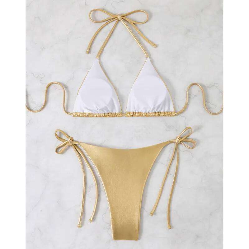Sexy PU Bikinis Black Swimsuits Women's Swimwear Push Up Female Beach Swim Wear Bathing Suits Brazilian Bikini Set Pool Bather C260207