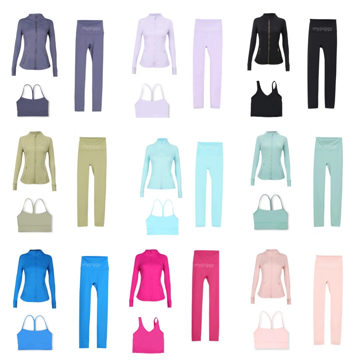 Workout set Women Yoga Sets jackets bra leggings Fitness sets High Waist Sports Jackets Zip Up Coat Elastic Sportswear Outfits Pants Gym Suits