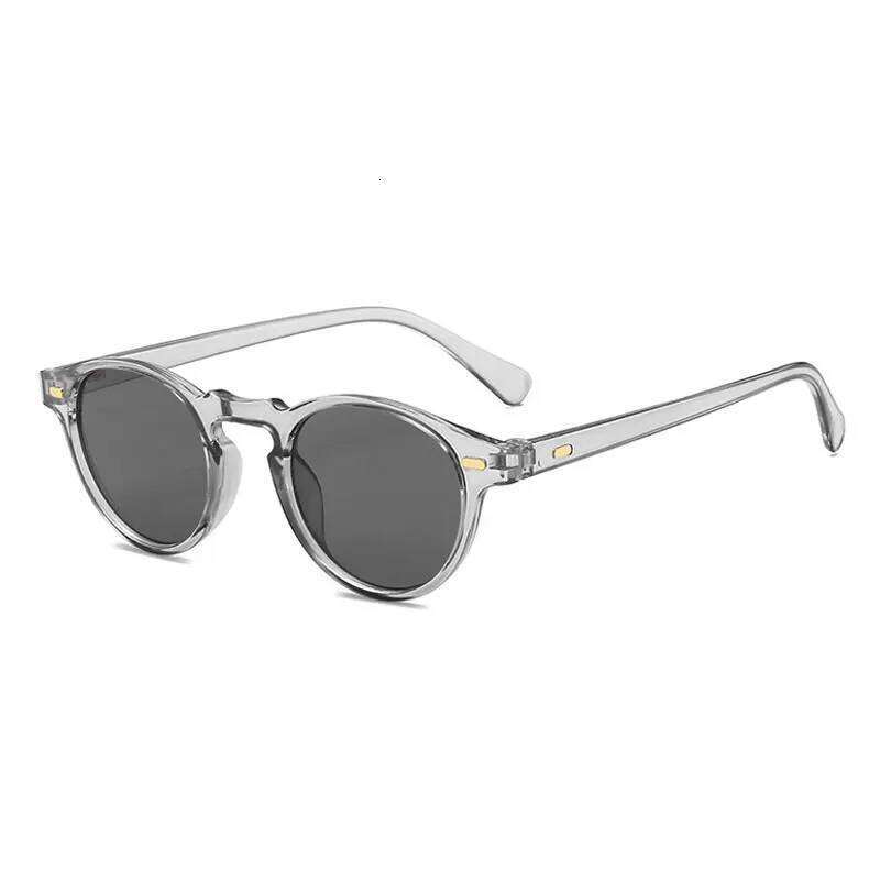 Men Fashions Oval Small Clear Classic Sun Glasses Trends Transparent Shades for Women Street Fashion Sunglasses Y260207