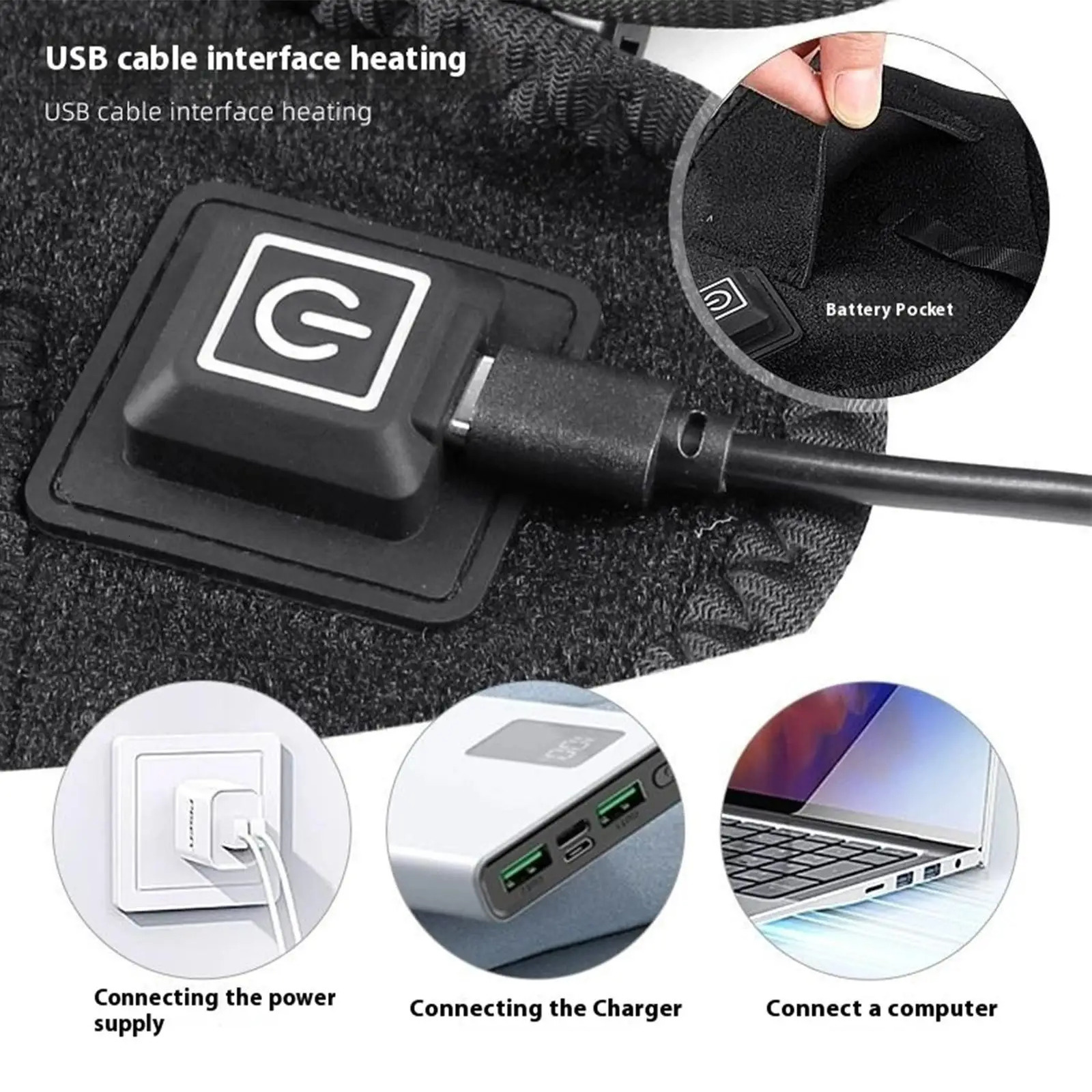 USB Electric Neck Heating Pad 3-Temperature Soothing Warmer Christmas Birthday Present for Mom Dad Elderly Senior 260107