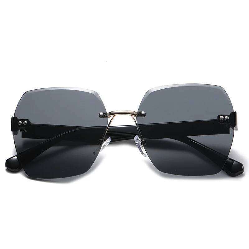 New Frameless Cut Edge Trendy, Internet Famous, Plain Face Sunshade Sunglasses, Versatile Sunglasses 9225 Y260207
