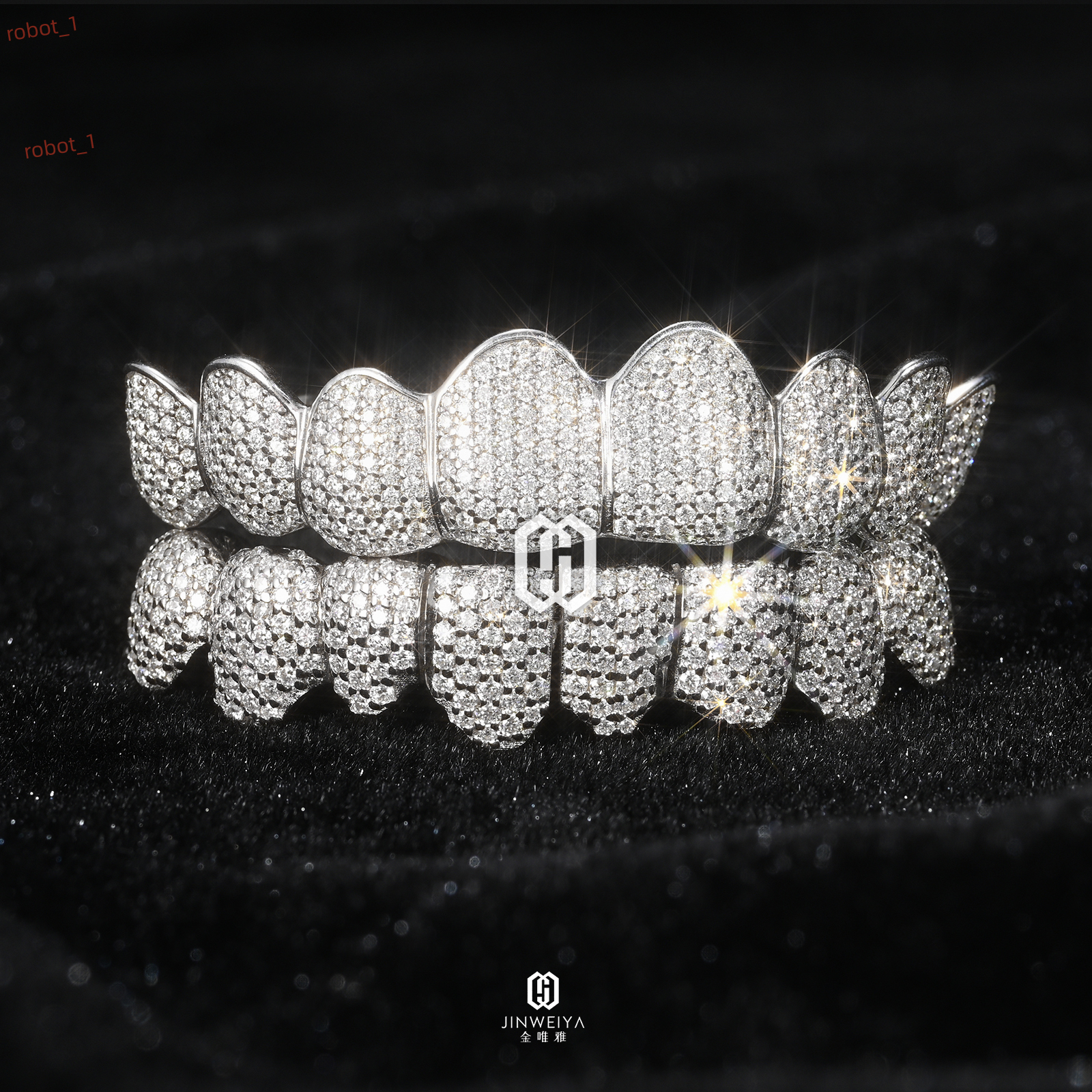 Custom 8 Top 8 Bottom Grills Iced Out 925 Sterling Silver Prong Setting Vvs Moissanite Diamonds Teeth Grillz