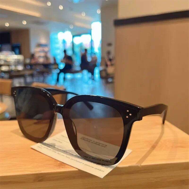 Korean Unisex Fashion for Men Driving Frame Sunglasses Eyewear Y260207
