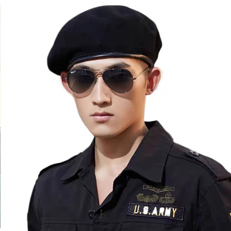 Large Size Wool Military Army Berets Hat for Big Head Unisex Men Women Devil Soldier Winter Warm Wide Beret Cap Painters Hats 260205