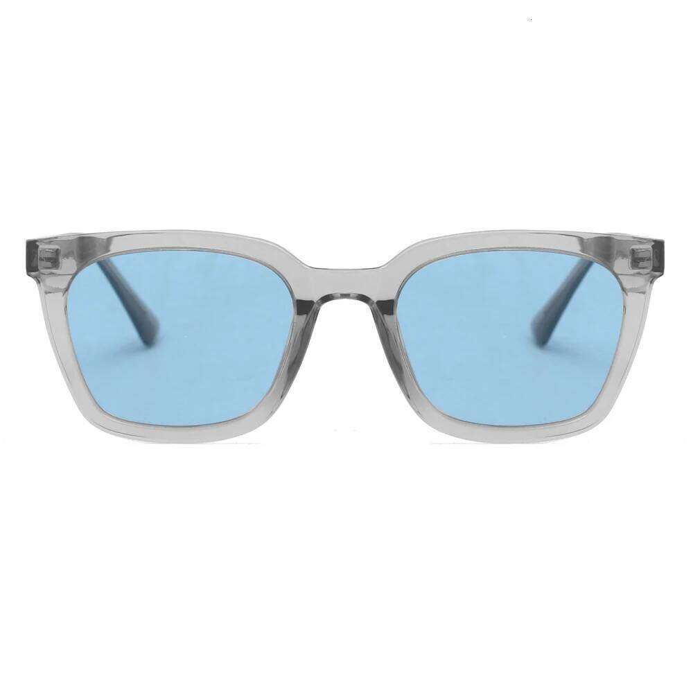 Peekaboo blue black square frame sunglasses men polarized high quality korean TR90 fashion sun glasses for women acetate uv400 Y260207