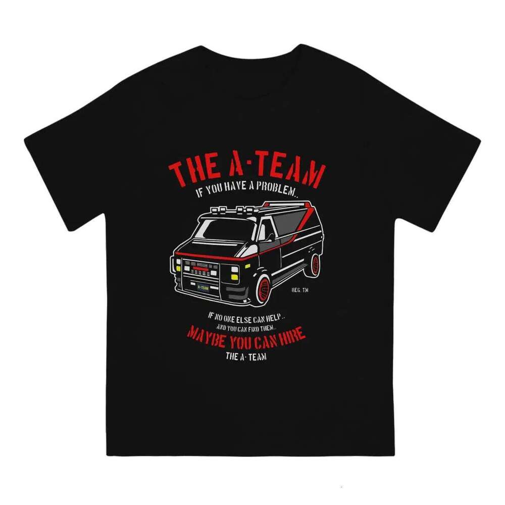 Mashup TV 80s Hanniba Men T The A-Team Crazy Tee Shirt Short Sleeve Round Collar T-Shirts Pure Cotton Printing Clothing C260207
