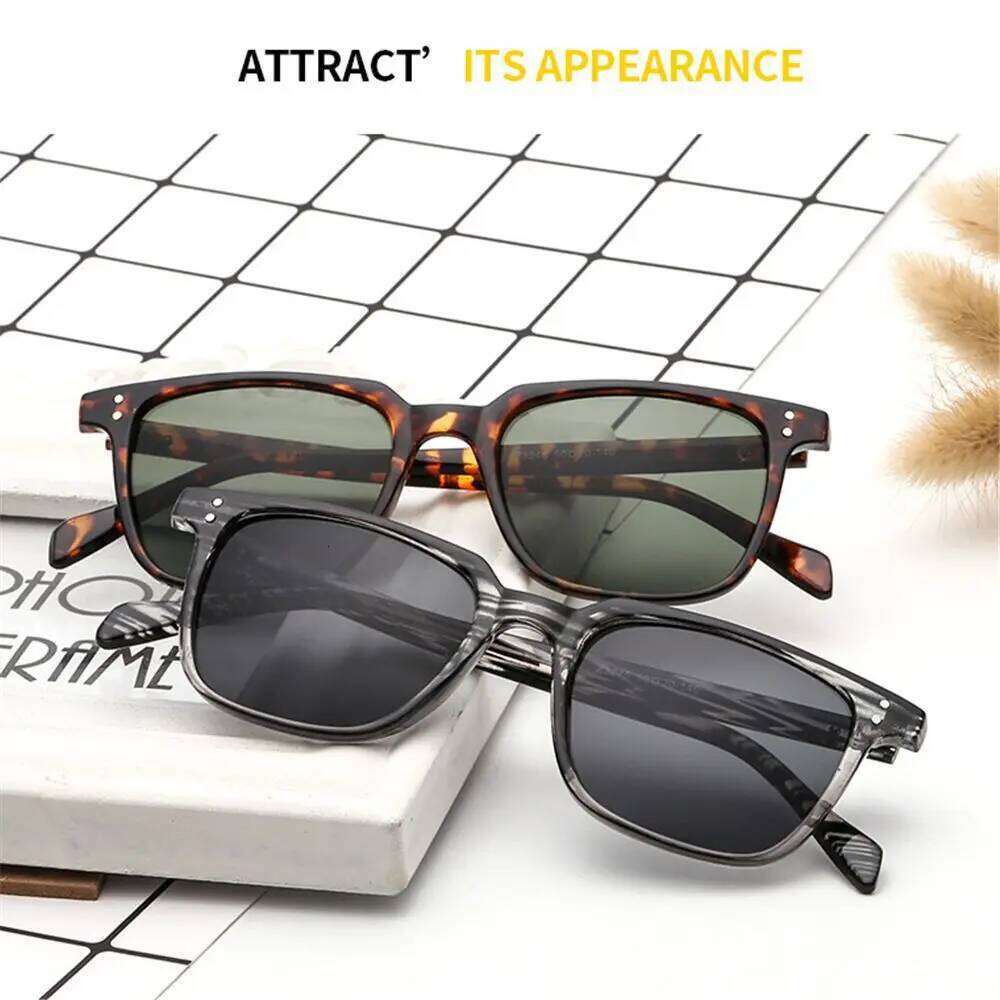 Hip Hop UV400 Vintage Square Men Shades Ladies Sunglasses Driver Eyewear Y260207