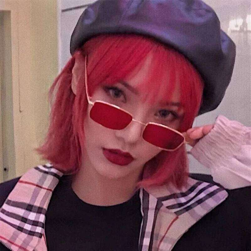 New Small Frame Rectangle Sunglasses Women's Brand Designer Square Sun Glasses Classic Men's Vintage Eyewear UV400 Gafas De Sol Y260207