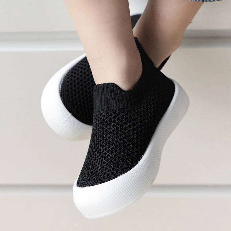 Casual Comfortable Solid Color Slip On Low Top Woven Baby Boys, Breathable Lightweight Walking Shoes For All Seasons H260207
