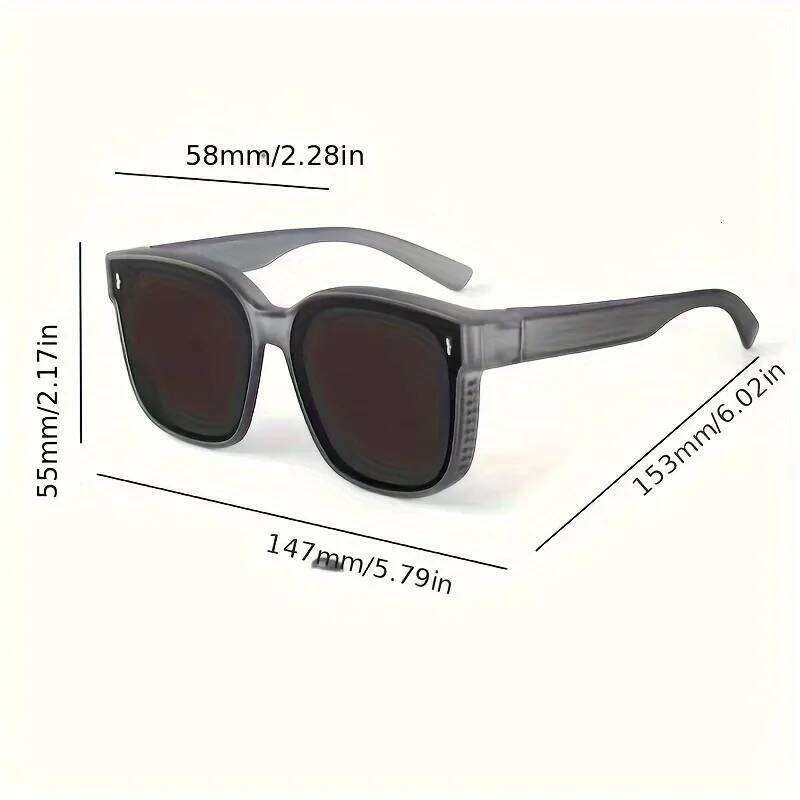 Polarized Anti-Glare Fashion Men Women Fashionable Fit Over Glasses for Driving Beach and Travel Y260207