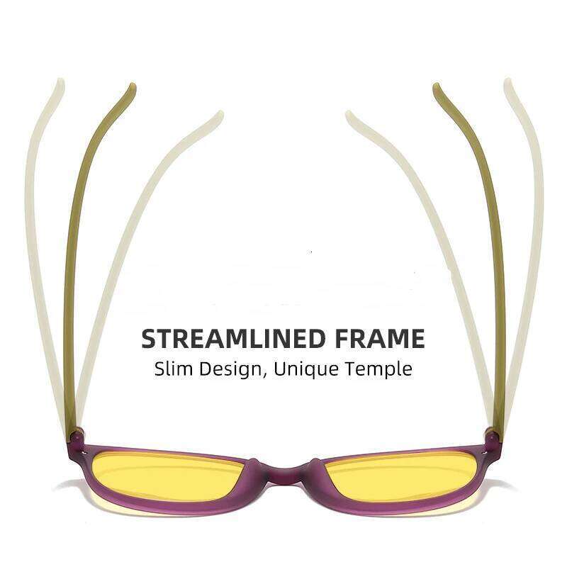 New Retro Night Vision Men High-end Yellow Lens Sunglasses for Driving Computer Anti Blue Light Plain Glasses Y260207