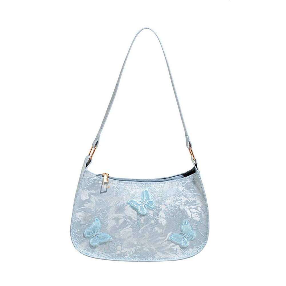 Sweet Fairy Embroidery New Chinese Sle Underarm Single oulder Breadsti Bag Faion Spring Summer