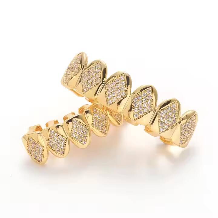 BLING 925 SILVER PLATED MOISSANITE Round CUT GRILLZ FASHION AFFORDABLE ICED CUSTOM MADE BODY JEWELRY UNISEX