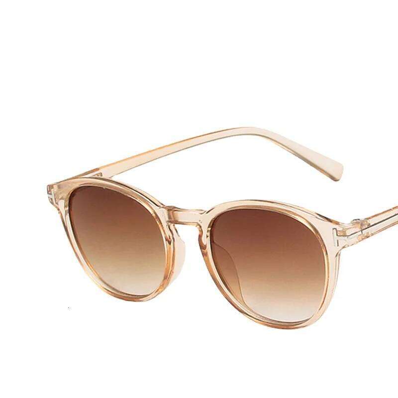 Fashion Women Polarized Round Sunglasses Retro Driving Steampunk Eyewear UV400 Vintage Men's Brand Designer Sun Glasses Y260207