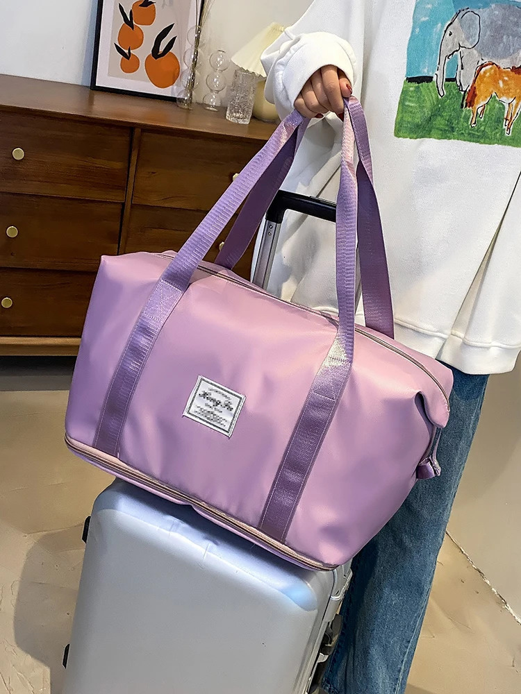 UNIXINU Carry On Travel Duffle Bag Nylon Waterproof Sports Gym Tote Bags for Women Large Capacity Storage Luggage Handbag260128