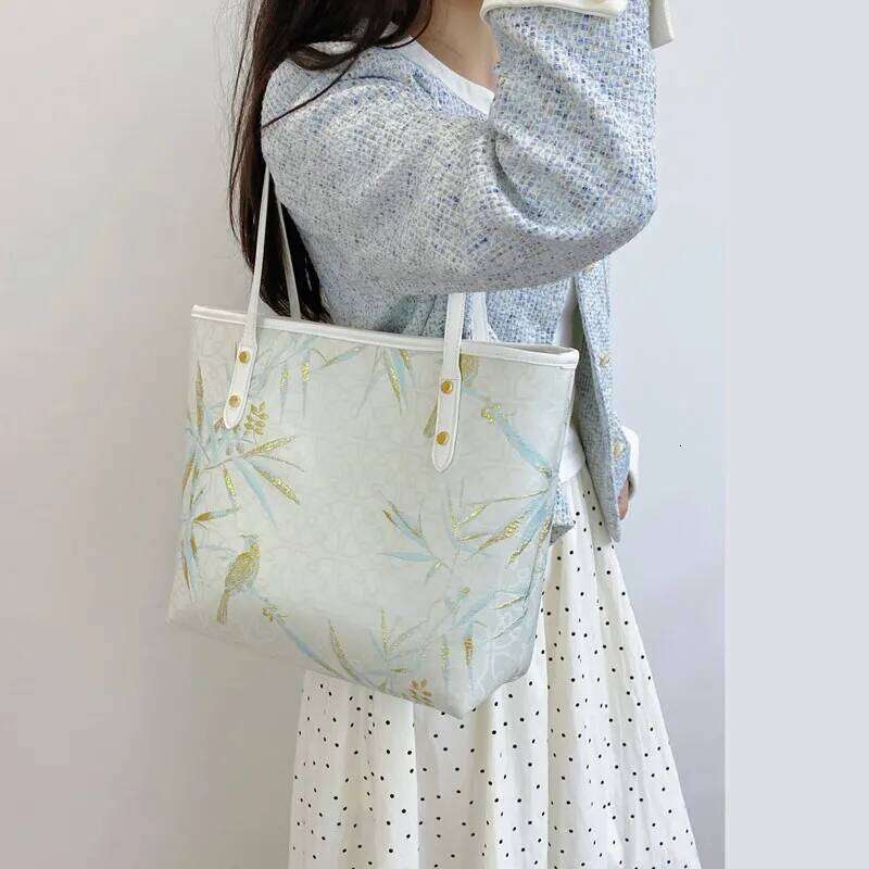 Women Fashion Luxury Design Shopper Totes 2024 New Large-Capacity Cloth Chinese Style Handbag Grace Female Top Handle Bags C260207