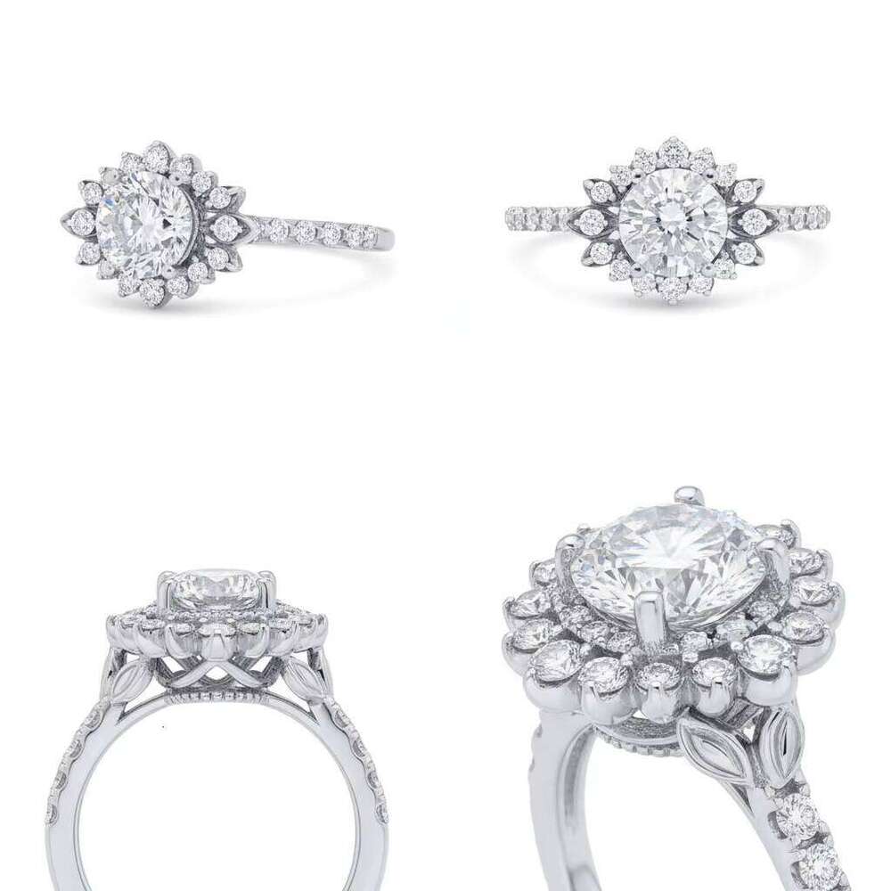 Lab Grown Diamond Round Brilliant Cut Engagement Ring