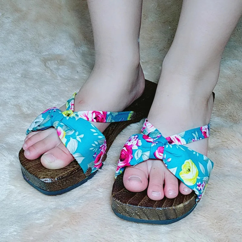 Women Wooden Clogs Chinese Ethnic Style Flower Slippers Geta Sandals Kimono Cosplay Flip Flop Shoes Oriental 260208