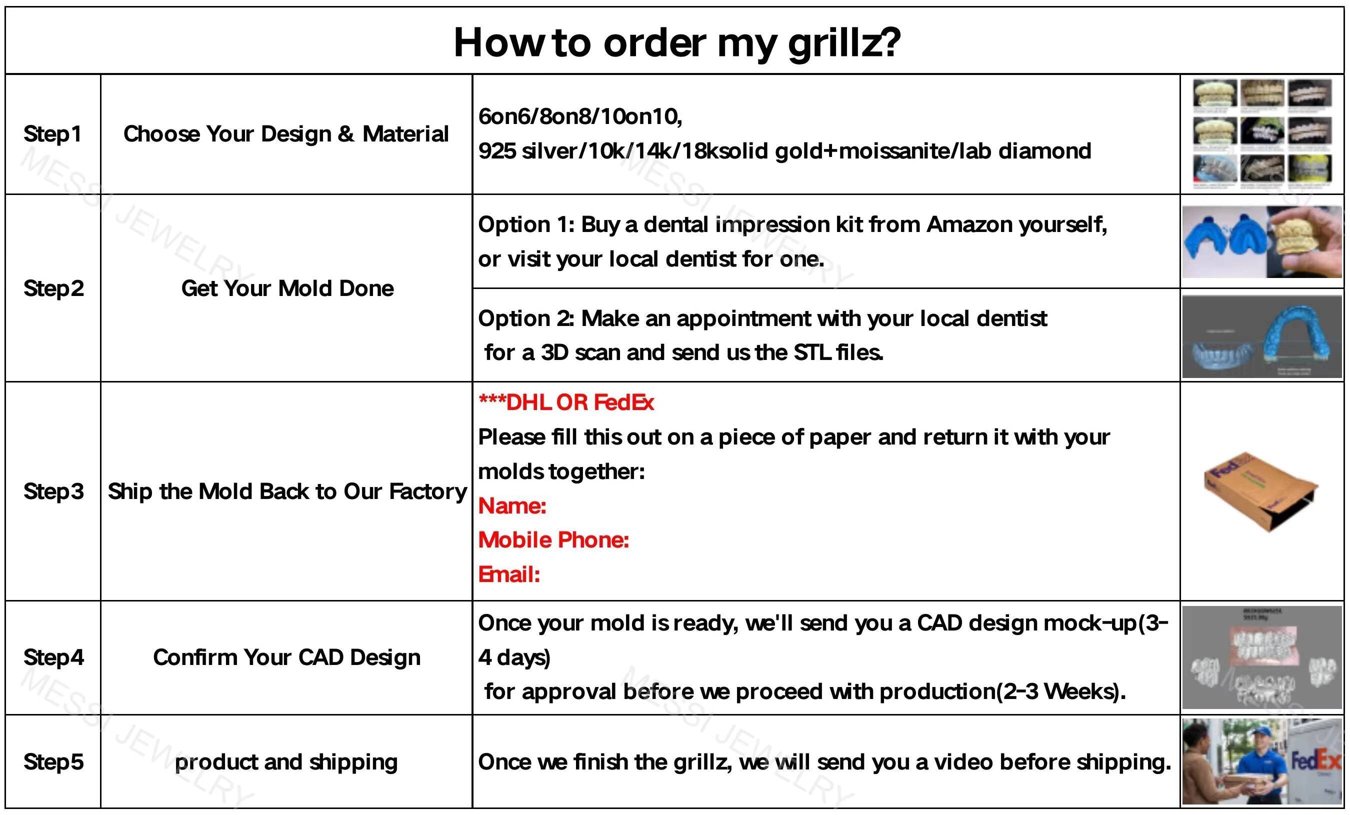 925 Sterling Silver Unisex Mosaic Setting Hip Hop Teeth Grills 10K 14K 18K Solid Gold VVS Moissanite Grillz