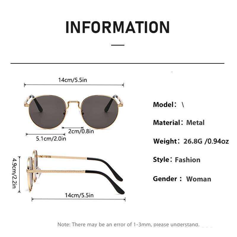 2PCS New Model Metal-framed Sunglasses, Trendy Fashionable, With Oval Shape And Stylish Design.2403 Y260207