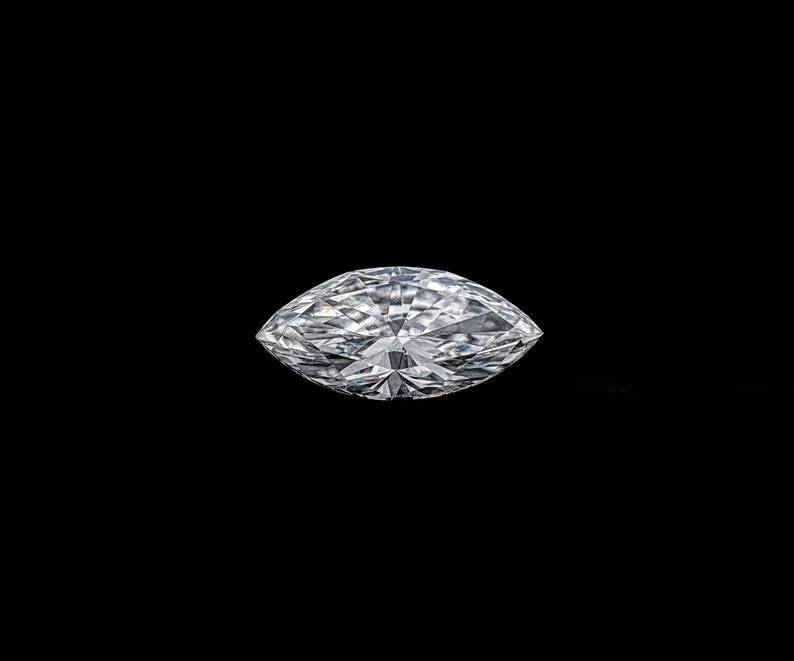 047 CT 82x40mm Lab Grown Laser Drilled Marquise Cut White Diamond IGI Certified OM GEMS for Dainty Ring
