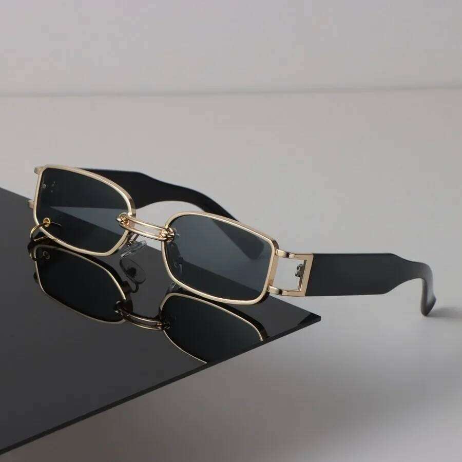 Sexy Square Sunglasses Women Men Black Sun Glasses Retro Designer Eyewear Luxury Small Frame Mirror Metal Brand Y260207