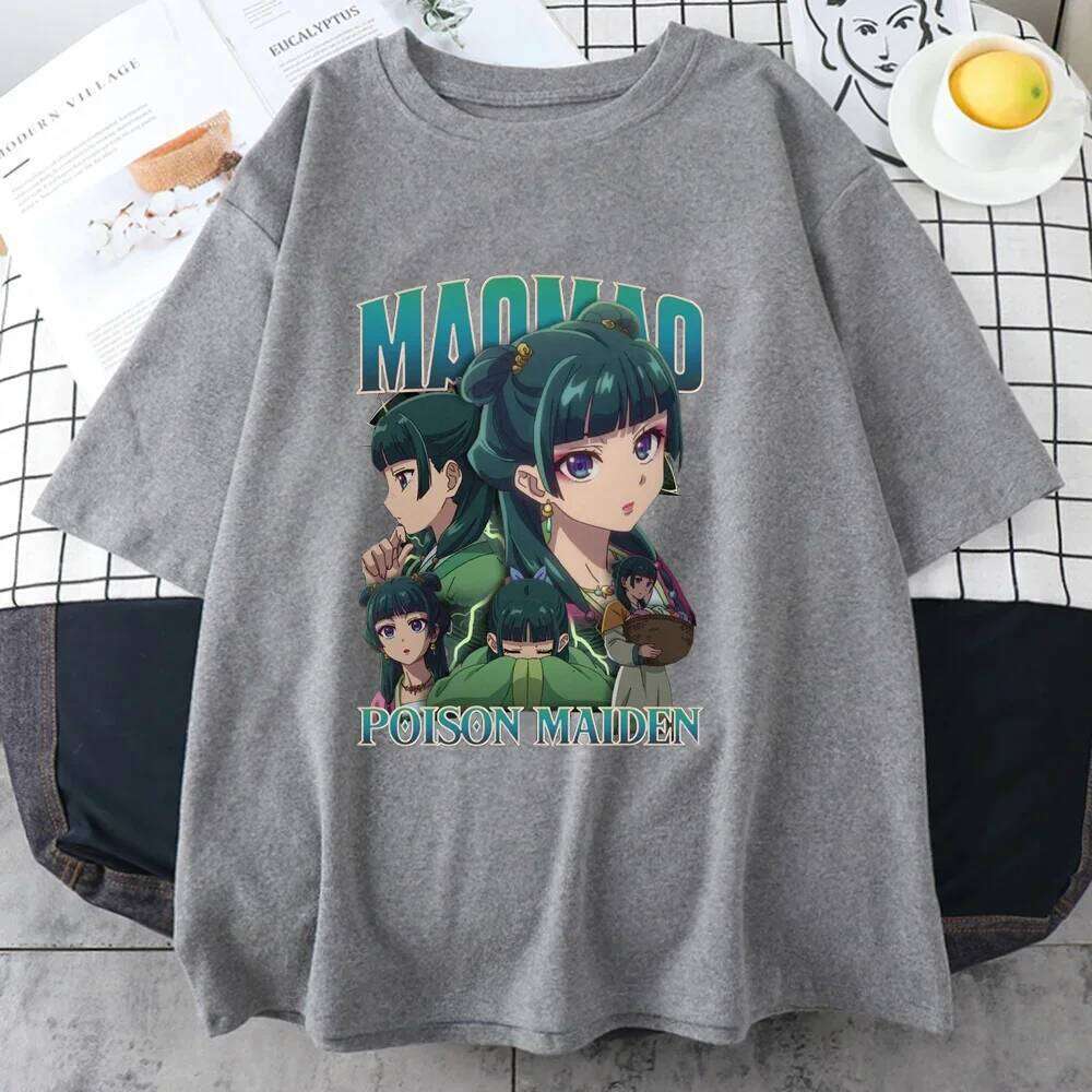 Nueva estampada The Apothecary Diaries camiseta personalizada verano para mujercamisetas informales de Anime C260207