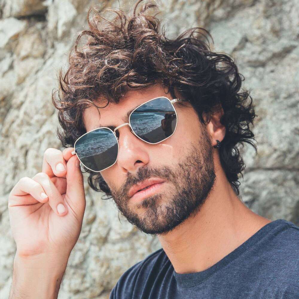 ZENOTTIC Fashion 2024 Hexagonal Geometry Polarized Sunglasses for Men and Women Polygon Metal Shade Pilot Sun Glasses ZS1203 Y260207